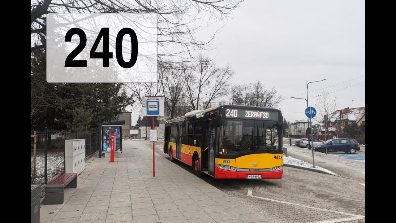 [240] На автобусе по Варшаве: Marki /Pustelnik/ - Żerań FSO