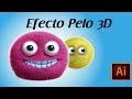 Illustrator Tutorial Efecto de pelo 3D