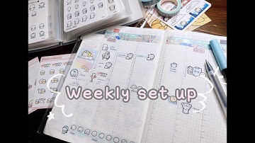 Hobonichi Cousin - Weekly Set Up - A bit chatty