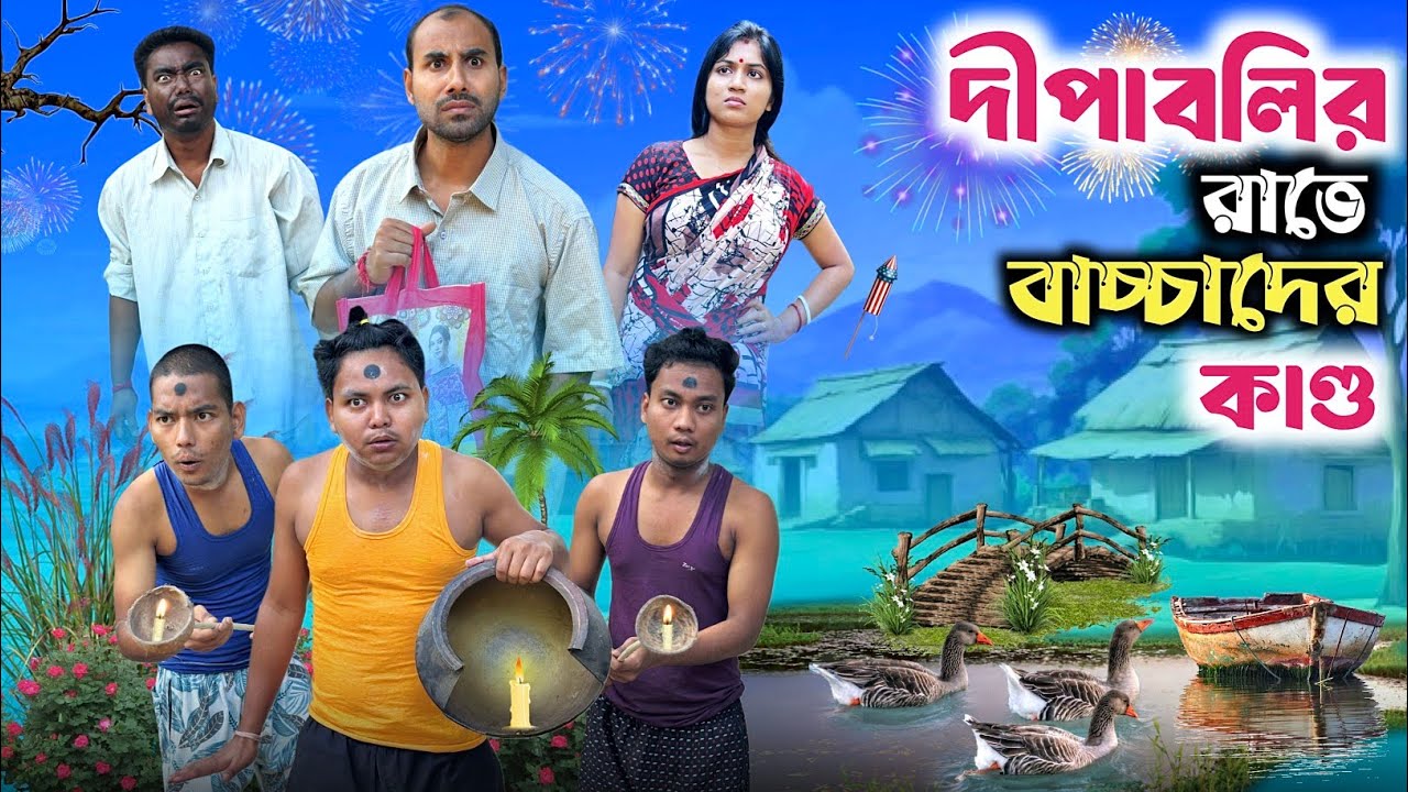 দীপাবলিতে বাচ্চাদের কান্ড 🤣| diwali comedy video | @bongmamu ft.  @RajbanshiVines 