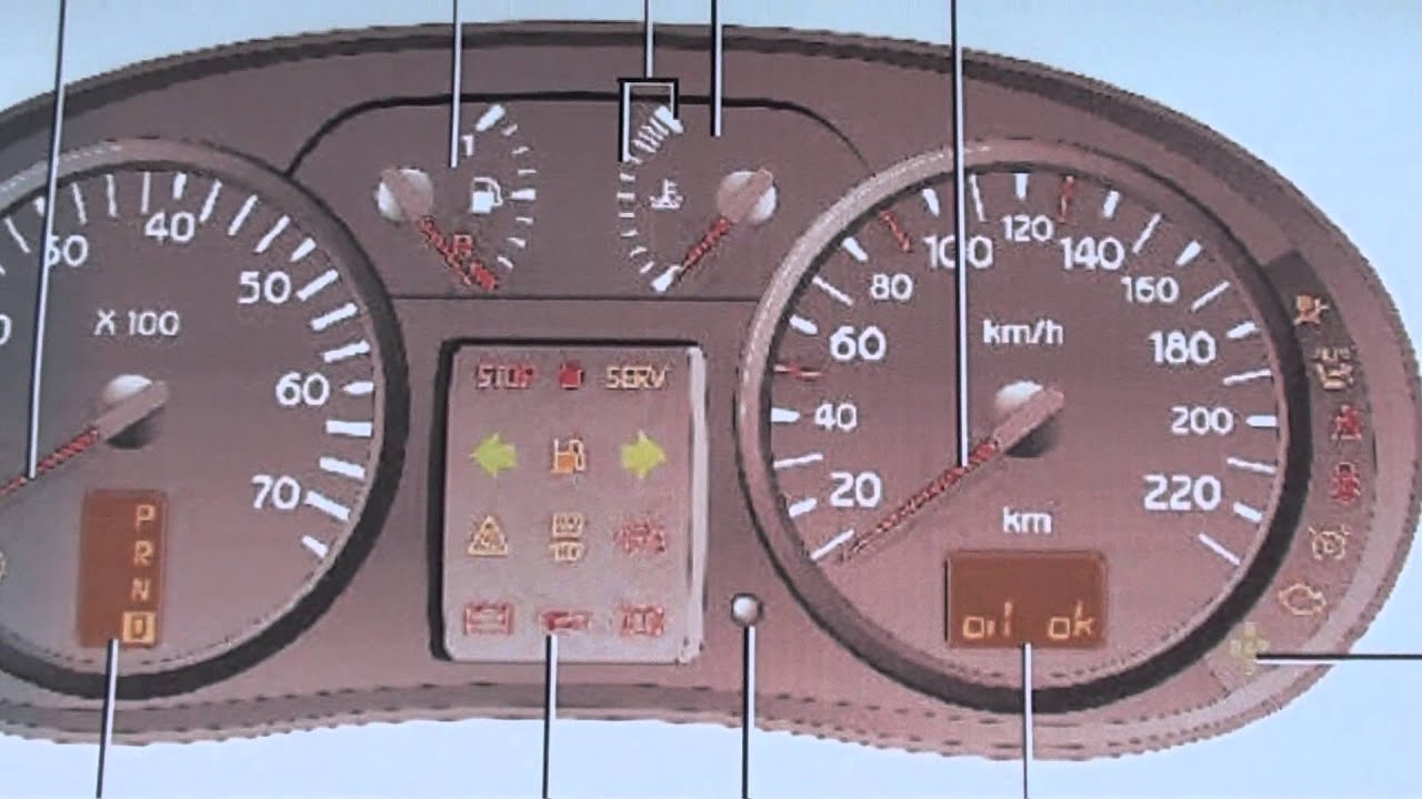 Mk2 Dashboard Warning Lights & Symbols - YouTube