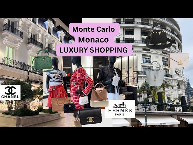 Luxury Shopping and Travel VLOG 2023 Monte Carlo Monaco I Hermes, Chanel, Celine, Louis Vuitton LV class=