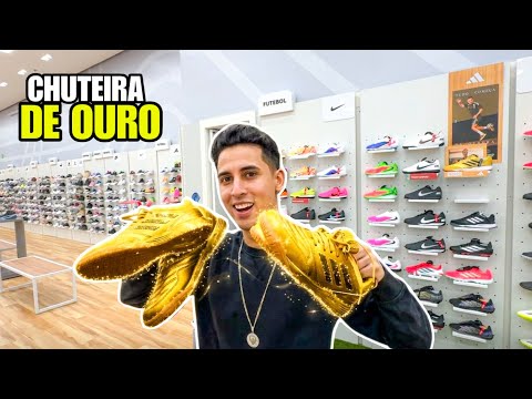 I BOUGHT A GOLDEN SOCCER SHOE TO PLAY IN THE INTERCLASS TOURNAMENT *Falcão 12 Futsal shoe