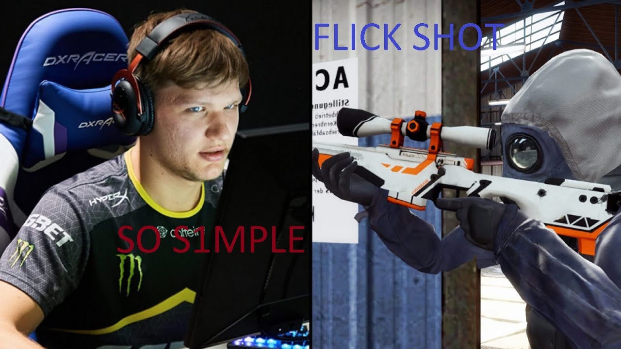CSGO - s1mple INSANE FLICK SHOT on Nuke !