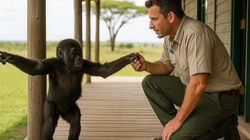 Ranger Follows Crying Baby Gorilla… What Happens Next Is Unbelievable