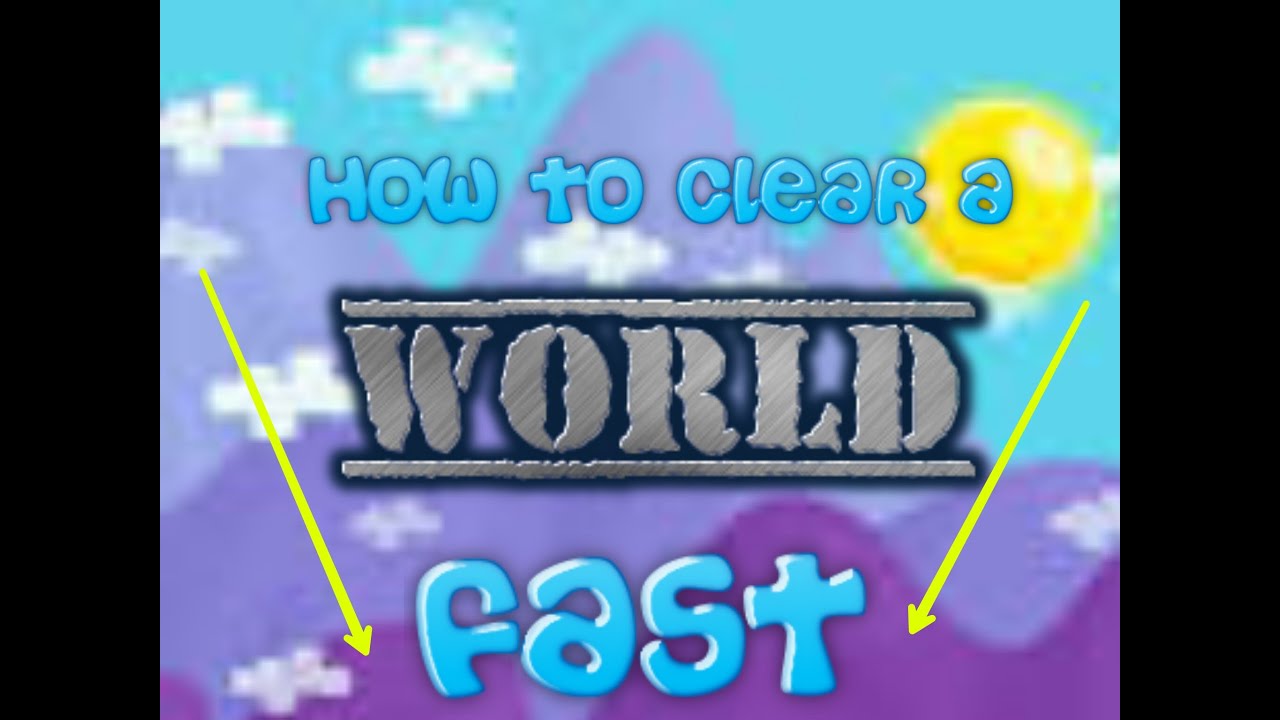 HOW TO CLEAR WORLD AND REMOVE DIRT FAST | Growtopia