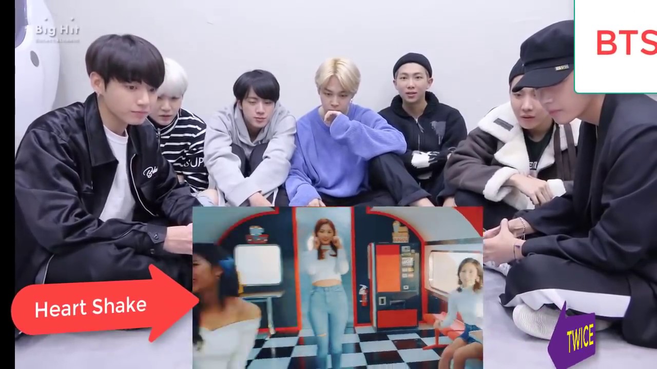 BTS Reaction to MV HEART SHAKER - TWICE 20171211
