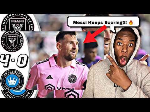 Messi Fan Reacts To Inter Miami vs Charlotte 4-0 Highlights & All Goals | Leagues Cup 2023