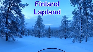 GoPro 4K Snowmobile Driving in Lapland - Finland