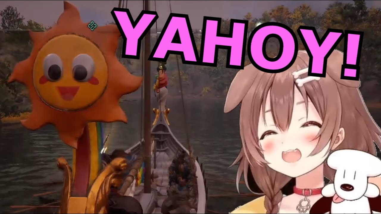 Korone Creates the Most Terrifying Viking Longship in Assassin's Creed Valhalla [Eng Sub/Hololive]