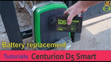 How to replace the batteries in the Centurion D5 Smart gate motor