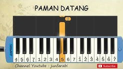 not pianika kemarin paman datang - tutorial belajar pianika lagu anak - not angka  - Durasi: 1.18. 