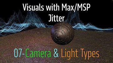 Jitter in Max/MSP Beginner Course - 07 - Virtual Camera & Light Types