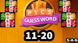 4 PICS GUESS WORD Puzzle Game level 11 12 13 14 15 16 17 18 19 20 screenshot 4
