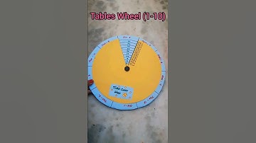 DIY How To Make Multiplication Chart Wheel On 1 to 10 Tables📚👩‍🎓