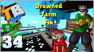 Drowned Farm Fix |  Truly Bedrock SMP Season 4 E34 Minecraft Bedrock MCPE