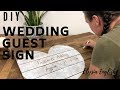 DIY Wood Wedding Sign Board | How To Make A Wedding Guest book |  Wedding Decor  Tutorial