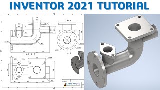 Inventor 2021 Tutorial #189 | 3D Modeling Basic Beginners | CAD CAM TUTORIAL
