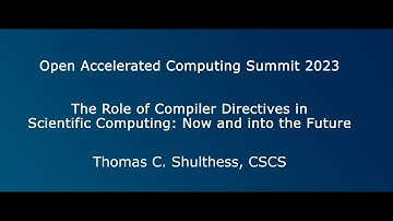 The Role of Compiler Directives in Scientific Computing  Now and into the Future
