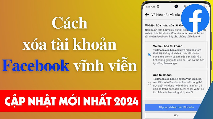 Cách xoas vô hiệu hóa trang cá nhân facebook