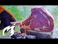 Tomahawk vom BRENNENDEN Stein asmr Style outdoor gegrillt   🔥🔥🔥