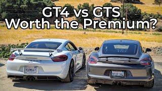 2016 Porsche Cayman GTS vs 2016 Porsche Cayman GT4 - Head to Head Review!