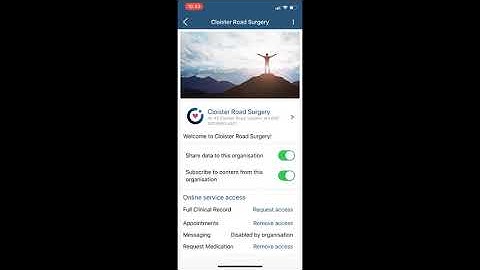Airmid app - How to request online access to Full Clinical Records