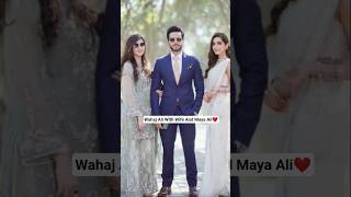 Wahaj Ali With Wife And Maya Ali On Sister Wedding