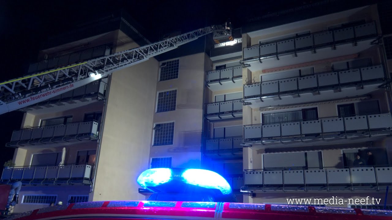 Zimmerbrand in Simmern mit Menschenrettung 15.11.2022