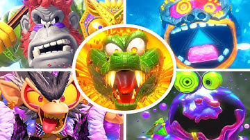 Donkey Kong Bananza - All Bosses + Cutscenes (No Damage)