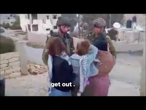 Translation of Video of Ahed Tamimi Slapping Israelis Off Her Property