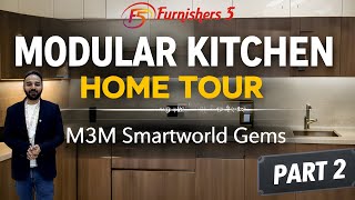 Luxury Modular Kitchen Walkthrough | Smartworld Gems Gurgaon | Modern Kitchen Design Tour