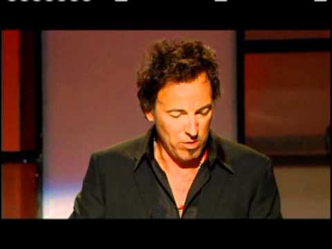 Bruce Springsteen inducts Jackson Browne Rock and Roll Hall of Fame inductions 2004