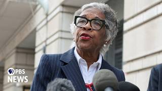 WATCH: Beatty, Kennedy Center board member who has tried to block Trumps name, speaks outside court