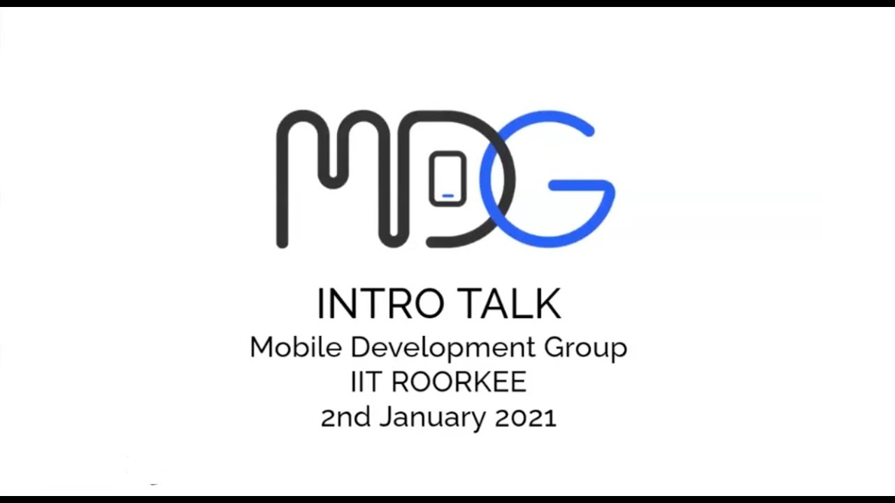 MDG Intro Talk 2020-2021 - YouTube