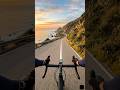 POV: cycling in sunrise coastal cliff road #pov #cycling #viral #shorts #bikeride