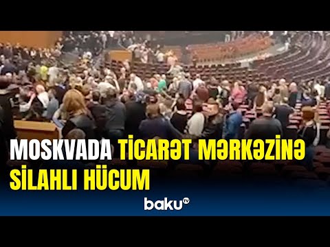 Moskvada ticarət mərkəzində atışma | Ölən və yaralananlar var