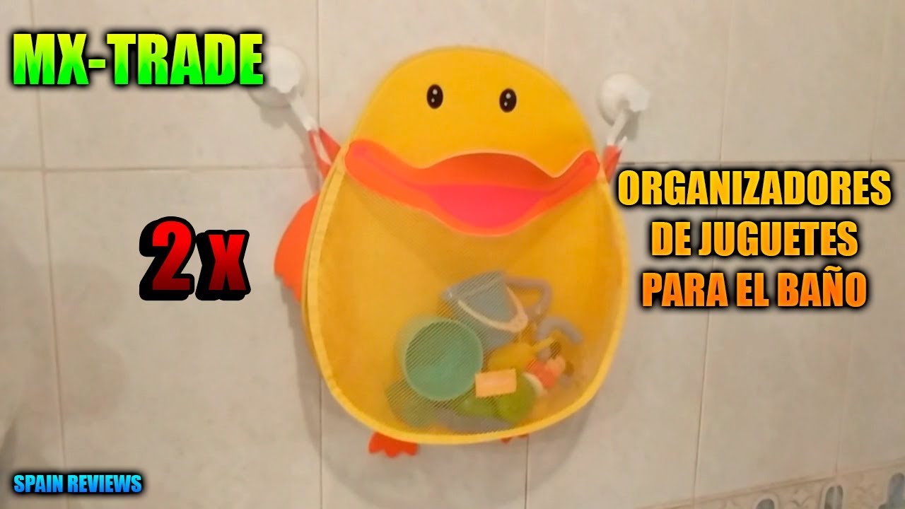 MX-TRADE - 2 Organizadores de juguetes para el baño - YouTube