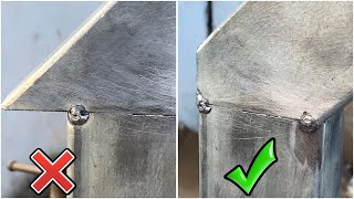 Not many people know! The welder's secret to securely connecting square pipe corners
