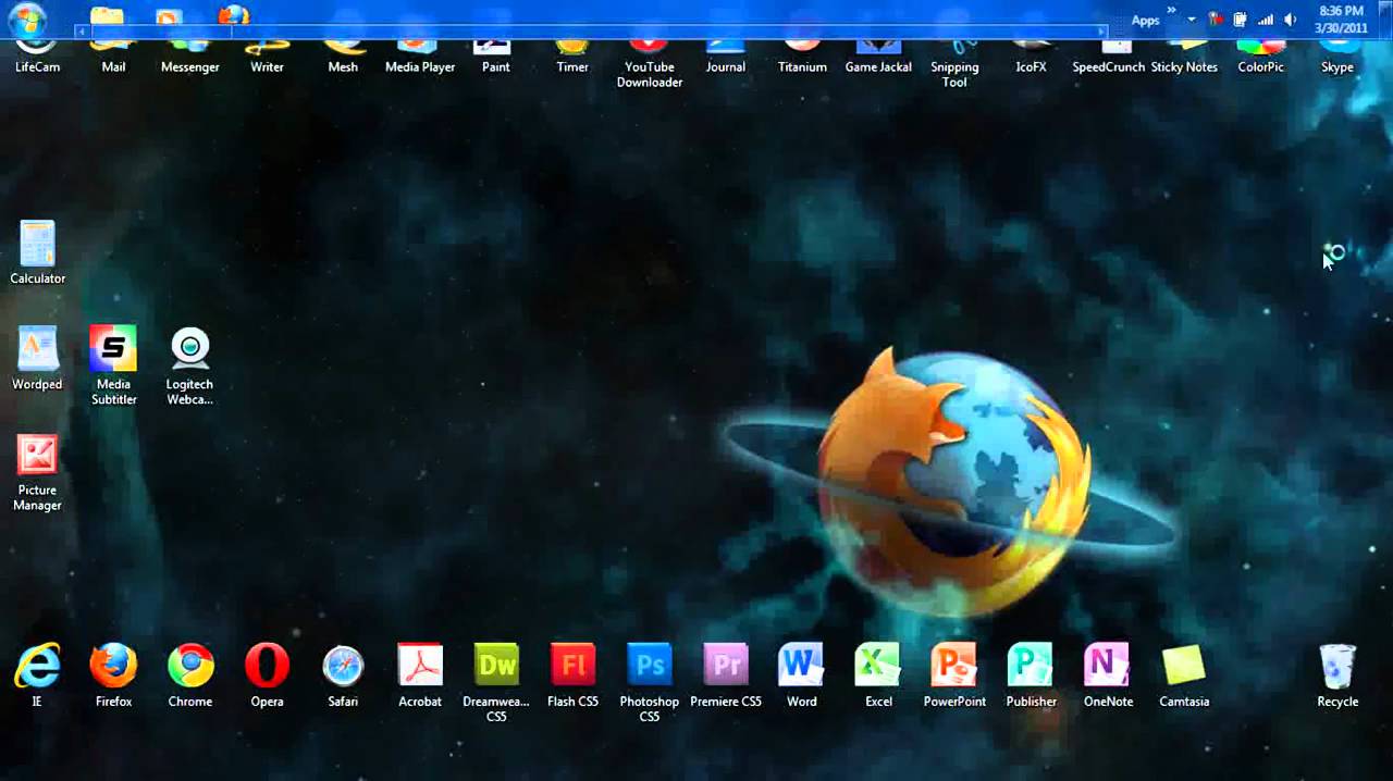How to Move the Taskbar Windows XP/Vista/7 - YouTube