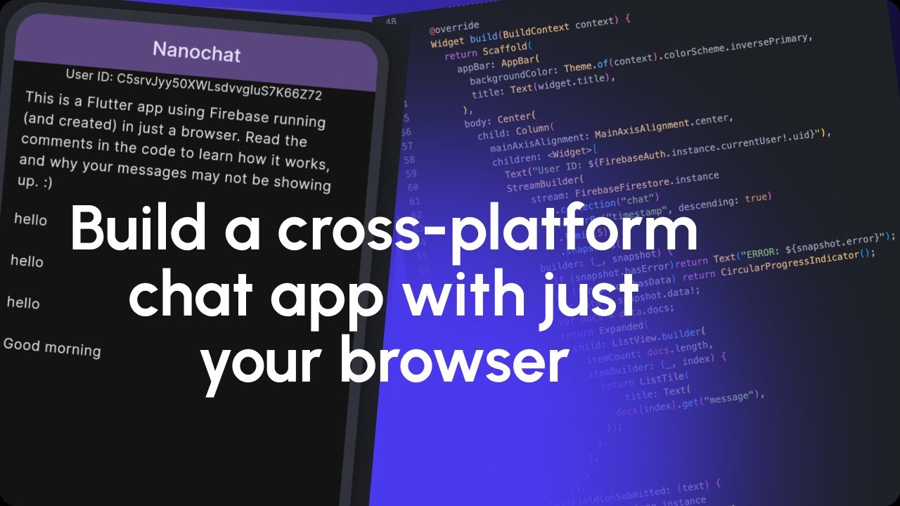 Building a chat app with Flutter and Firebase - YouTube