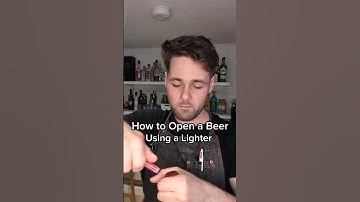 How to Open a Beer Using a Lighter 🍾 #tutorial #15second #lifehacks #lighter #beer