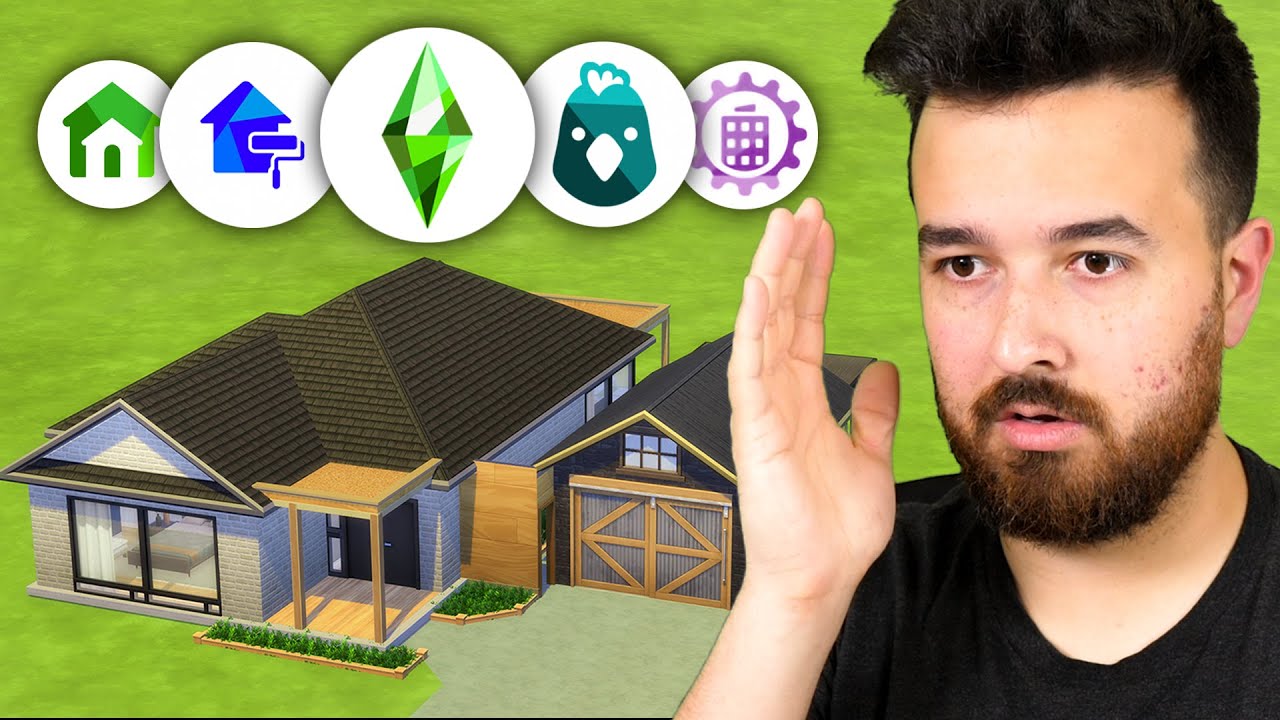 I can only use 1 item from each pack (Sims Build Challenge) - YouTube
