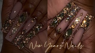 GOLD BLING NAILS ✨| LET’S TALK: HOW TO GROW YOUR YOUTUBE CHANNEL QUICK! PT 1