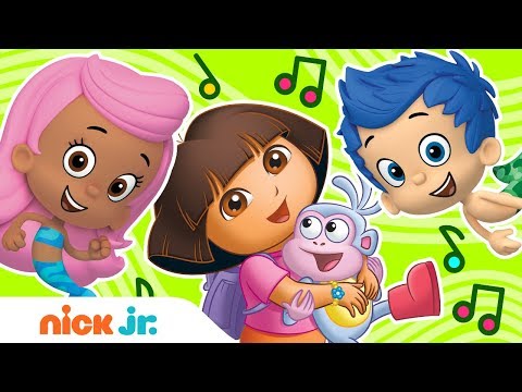 Mega Music Mash-Up Ft. Dora & Bubble Guppies 🎶Stay Home #With Me | Nick Jr.