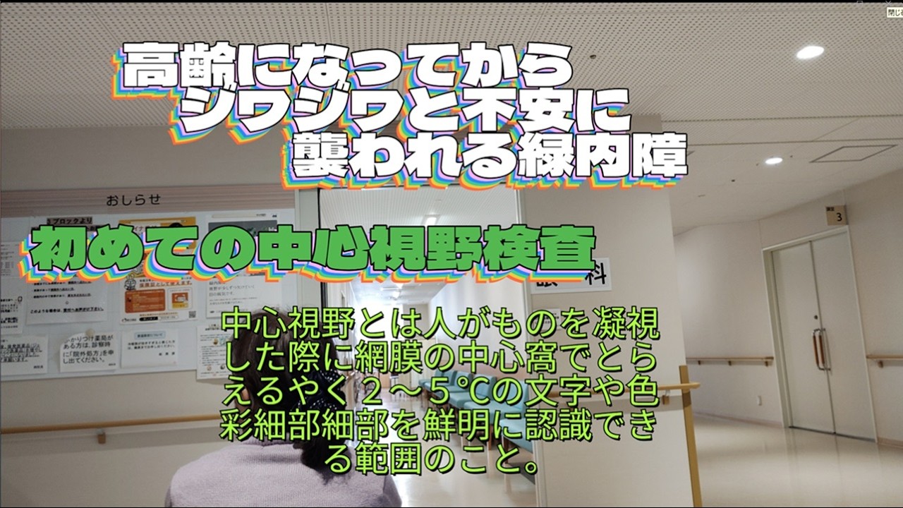 緑内障、中心視野検査