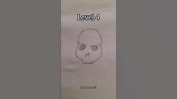 💀level #drawing #Skeleton skull #shorts #art