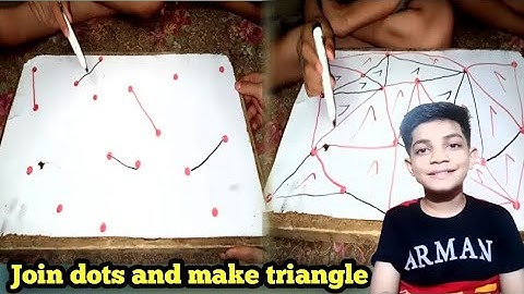 Join the Dots and Make Triangle||Dot Connect Game|| The Triangle Dot Game