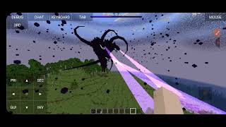 I summon wither storm in withered beacon! (WARNING LAG!)