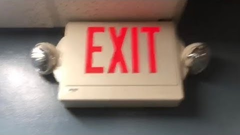 Exit Signs & Emergency Lighting Testing  Ep. 1